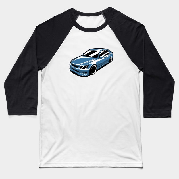 Blue IS200 IS300 Altezza JDM Baseball T-Shirt by KaroCars